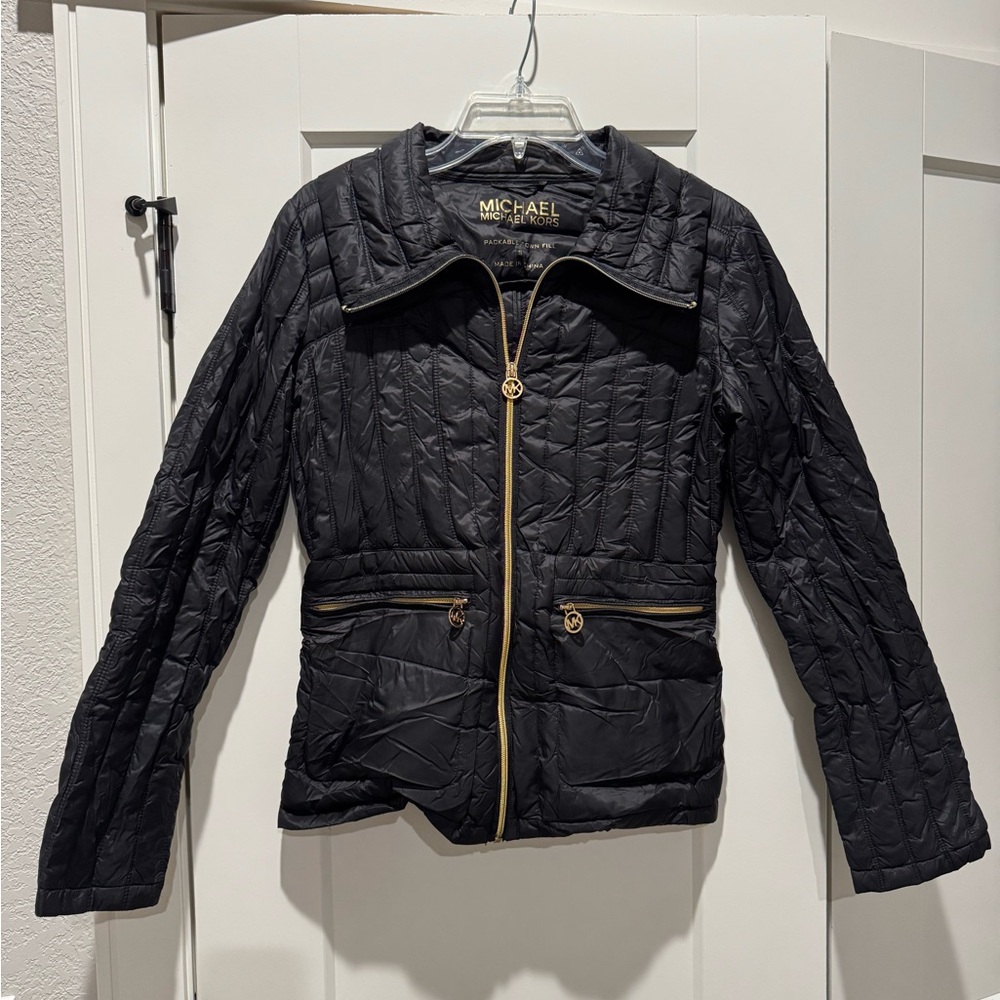 Michael Kors Black Quilted Jacket